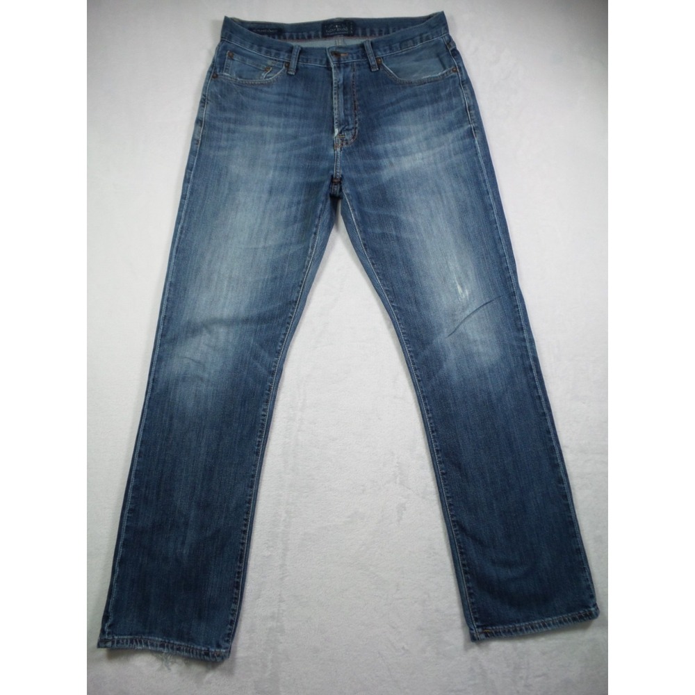 Lucky Brand Jeans Mens Size 31 x 32 Blue Denim 181 Relaxed Straight Leg Stretch
